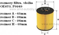 Olejov filtr Filtron OE673 OE673