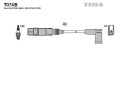Kabely zapalovac Tesla T074b 
