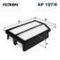 Vzduchov filtr Filtron AP107/8 